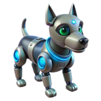 Cybernetic Canine Robot Dog in a Futuristic Three Dimensional Scene of Design png