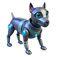 Cybernetic Canine Robot Dog A futuristic canine crafted as a robot dog, navigating the digital realm with precision. png