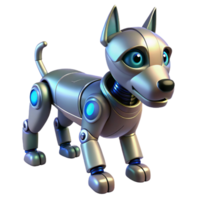 Robotic Canine 3D Model A futuristic canine crafted in a stunning three-dimensional model, showcasing advanced design. png