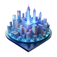 Smart City Digital Urban Development A visionary depiction of a city navigating a world of digital urban development, capturing the essence of innovation in a digital world. png