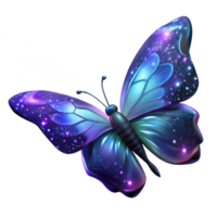 Cosmic Butterfly with Galaxy Wings in a Stunning Three Dimensional Render of Cosmic Beauty png