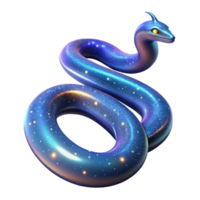 Cosmic Serpent Galaxy Design A mythical serpent navigating the digital galaxy, its scales glowing with vibrant colors in a stunning render. png