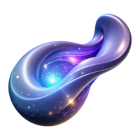 Cosmic Nebula in Abstract Form - A conceptual artwork featuring a cosmic nebula in abstract form creating a dynamic and modern visual composition png