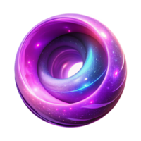 Cosmic Sphere Abstract Art A dynamic depiction of a sphere navigating the cosmos, captured in abstract art. png