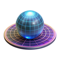 Global Network Sphere A dynamic depiction of a sphere navigating a global network, capturing the essence of connectivity in a digital world. png