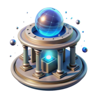 Global Network Temple of Data A visionary depiction of a temple crafted for a global network, capturing the essence of connectivity in a digital world. png