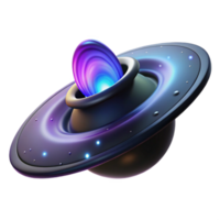 Cosmic Vessel A 3D Render - A mystical 3D render of a vessel with cosmic elements capturing its celestial beauty and ethereal presence png