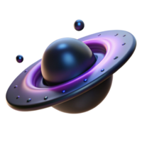 Cosmic Sphere with Ring A celestial sphere surrounded by a glowing ring, capturing the essence of the cosmos in a digital world. png