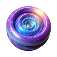 Cosmic Spiral as an Abstract Three Dimensional Art Piece with Celestial Patterns png