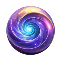 Cosmic Spiral Egg Abstract Art A dynamic depiction of an egg navigating a cosmic spiral, captured in abstract art in a digital world. png