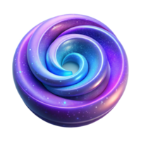 Cosmic Spiral Abstract 3D Art A dynamic depiction of a cosmic spiral, capturing the essence of the universe in abstract three-dimensional art. png