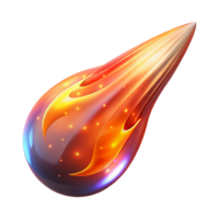 Fiery Comet Space, Fire, Light, Design in a Dynamic Three Dimensional Scene of Adventure png