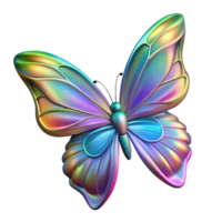 Iridescent Butterfly Wings in a Mystical Setting with Enchanting Atmosphere png