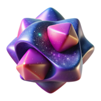 Cosmic Geometry Abstract 3D Render A conceptual 3D depiction of cosmic geometry, focusing on abstract design and celestial elements. png