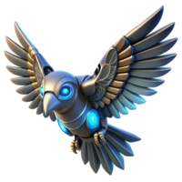 Mechanical Bird Futuristic Avian Robot in a Visionary Three Dimensional Scene of Design png