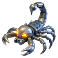 Robotic Scorpion 3D Model A futuristic scorpion crafted in a stunning three-dimensional model, showcasing advanced design. png