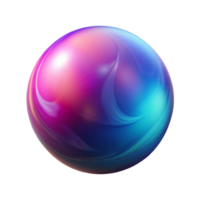 Abstract Sphere Colorful Swirls A conceptual 3D depiction of an abstract sphere with colorful swirls, focusing on vibrant colors and dynamic design. png