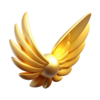 Golden Wings Abstract Design - A conceptual artwork featuring golden wings creating a dynamic and modern visual composition png