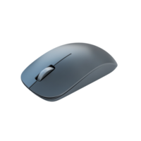 Modern wireless computer mouse with a smooth ergonomic design and a glossy black surface for effortless navigation png
