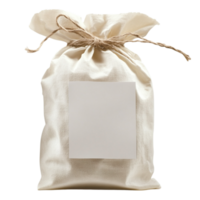 Small fabric sack tied with rustic twine symbolizing simplicity and the traditional way of storing essentials png