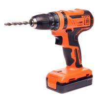 Powerful cordless drill with a metal bit symbolizing construction and the indispensable tool for home improvement projects png