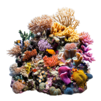 Colorful coral reef filled with marine life symbolizing biodiversity and the breathtaking wonders of the ocean png