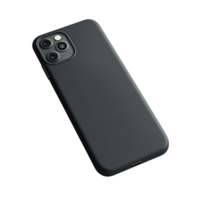 Black smartphone with a sleek minimalist design and a dualcamera setup symbolizing communication innovation and the seamless integration of technology into daily life png