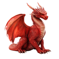 Majestic red dragon with sharp scales powerful wings and a fierce gaze symbolizing strength mythology and the legendary spirit of firebreathing creatures png