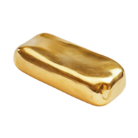 brillante oro bar con suave bordes representando riqueza y opulencia como un símbolo de financiero estabilidad y lujo png