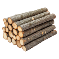 Neatly arranged bundle of wooden logs symbolizing sustainability warmth and the essential resource of natural firewood for heating and rustic environments png