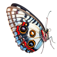 Beautiful butterfly with intricate wing patterns displays a stunning array of vibrant colors png