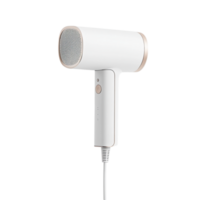 Compact white hair dryer with a sleek and modern design providing efficient and quick drying for everyday use png