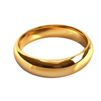 Plain gold ring with a smooth and polished surface symbolizing commitment love and timeless elegance png