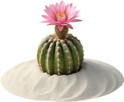 Simple cactus art with a bright and bold design. . png