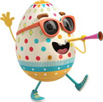 Fun Easter egg design for festive springtime events. . png