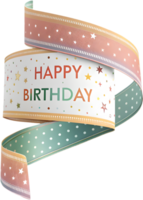 Fun birthday banner with colorful pennants. . png