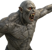 Terrifying Ogre Character with Grim and Hideous Features. . png