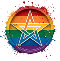 Artistic LGBTQ Emblem Expressing Love and Unity for All. . png