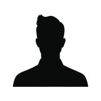 man head silhouette design on a white background vector