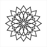 Geometric Mandala Pattern Design vector