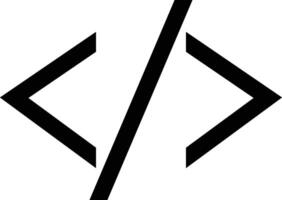 Coding Brackets Technology and IT Icon vector
