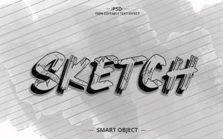3d text effect design Editable Text Effect Design psd