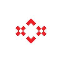 cross x squares simple geometric lines logo vector