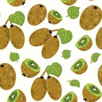 Modern abstract sweet kiwi design with seamless Fruits pattern and unique textures, ideal for fabric, stationery, and home decor. vector