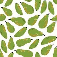 Modern abstract full papaya design with seamless Fruits pattern and unique textures, ideal for fabric, stationery, and home decor. vector