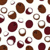 Modern abstract coco design with seamless Fruits pattern and unique textures, ideal for fabric, stationery, and home decor. vector