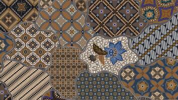 Batik Parang Sekar Jagat, Indonesian Batik Ethnic Pattern, iilustration style for background design. vector