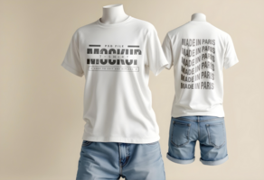 Minimalist T-Shirt Mockup with Smart Layer Integration psd