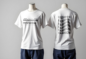 T-Shirt Mockup with Customizable Background and Shadows psd