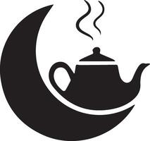 The teapot icon design symbol of Ramadan Kareem vector